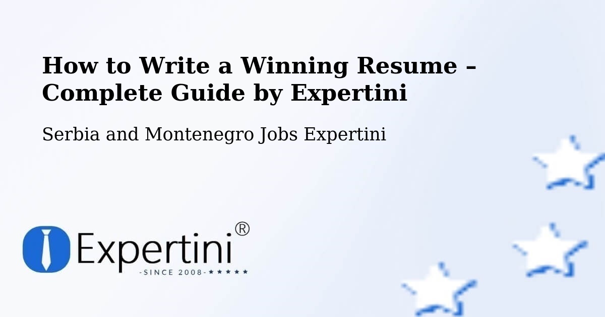 Resume Writing Guide for Job Seekers – La Ronge - La Ronge, Serbia and Montenegro Jobs Expertini